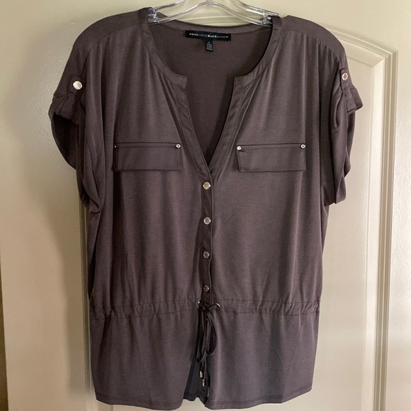 WhiteHouse/Black Market modal blouse - Picture 1 of 6